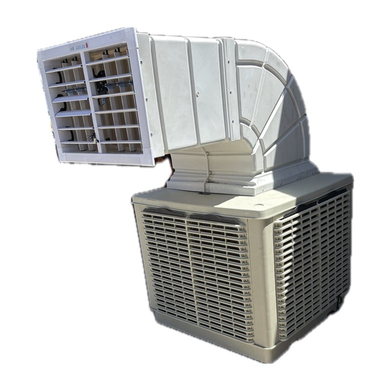 Ducted air cooler, side-mount