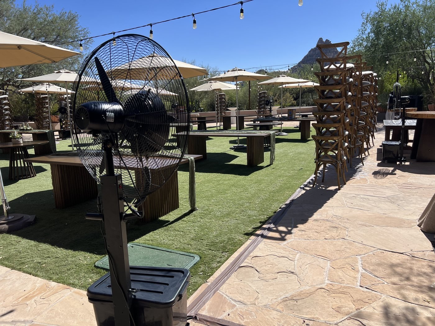 Desert resort venue