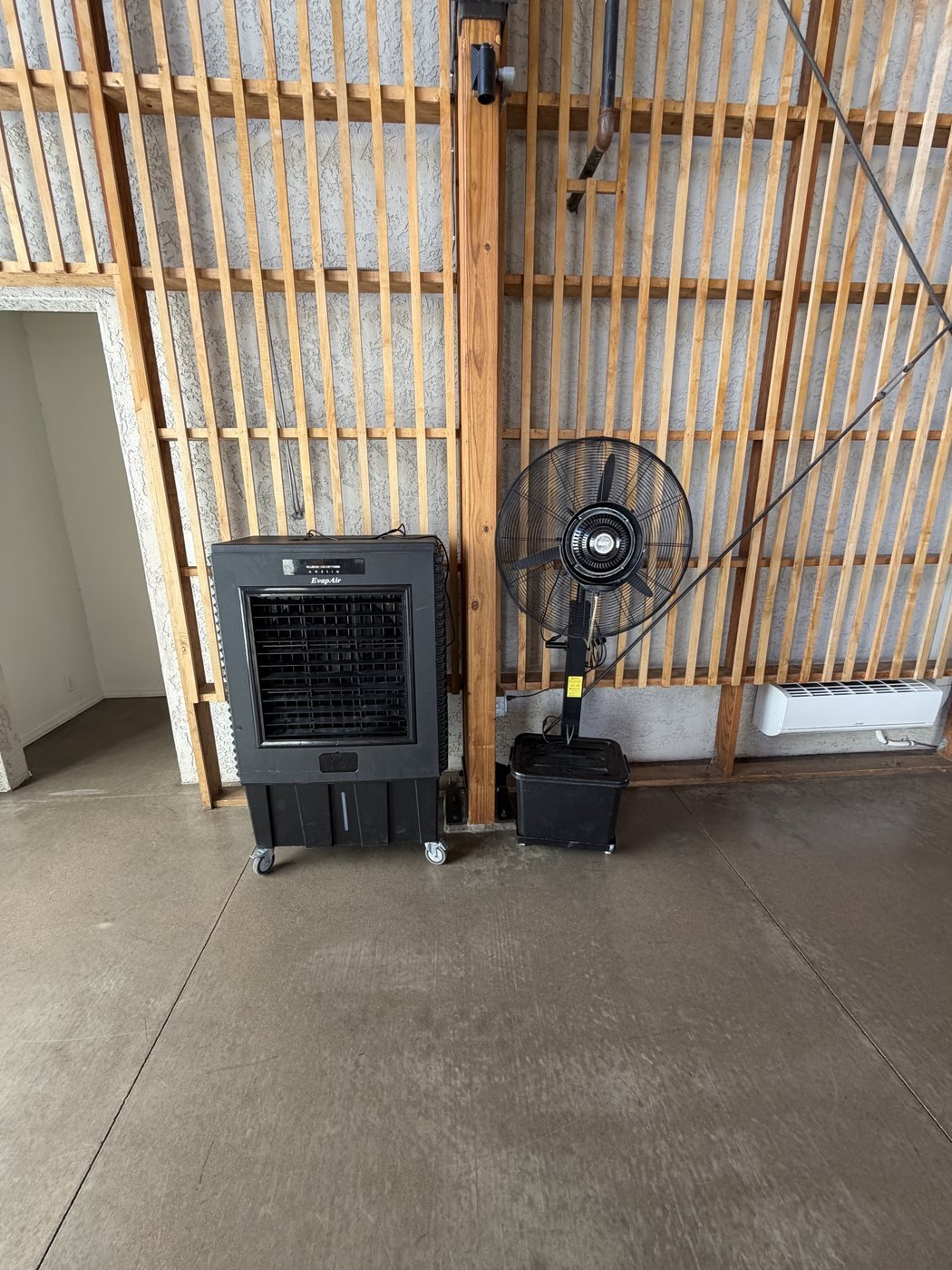 Indoor cooling pair at venue